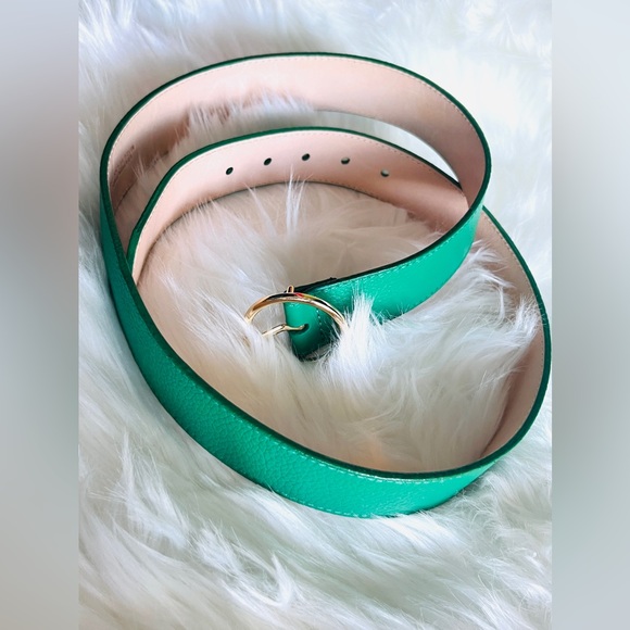 🇨🇦 Brave Leather Collection - Green Leather Belt - Picture 3 of 6